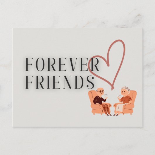 Forever Friends: Tee/Kaffee Postkarte (Vorderseite)