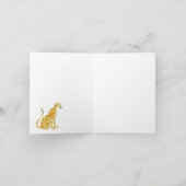 Forever Friends Two Cheetah Blank Note Card Karte (Innenseite)