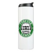 Forever Gamer, Personalisiert Name Print Thermosbecher (Nach links gedreht)