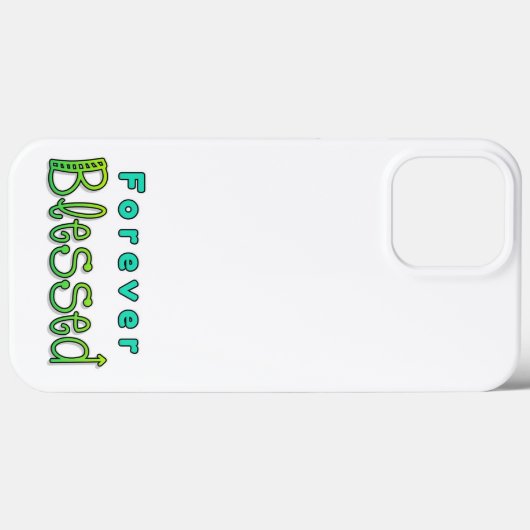 Forever gesegnet iPhone Case (Rückseite (Horizontal))