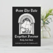 Forever Ghost Save the Date Karte zusammenführen (Stehend Vorderseite)