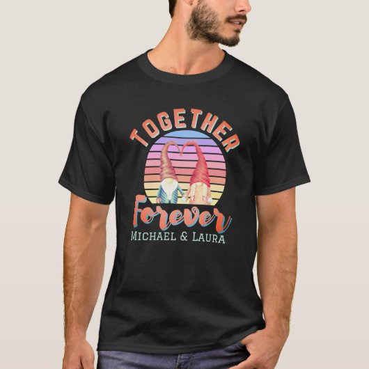 Forever Gnome Couple T - Shirt (Vorderseite)