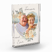 Forever Gold Frame Blumenstrauß geformt Fotoblock (Links)