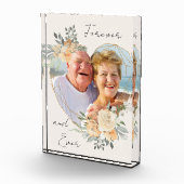 Forever Gold Frame Blumenstrauß geformt Fotoblock (Rechts)