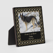 Forever Gold Frame PET Memorial Template Fotoplatte (Vorderseite)