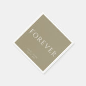 Forever Gold Wedding Serviette (Ecke)