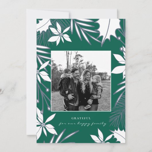 Forever Grateful Family Foto Weihnachten (Vorderseite)