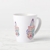 Forever Grateful, Vater" Kleine Tasse - 12 oz (Rechte Ecke)