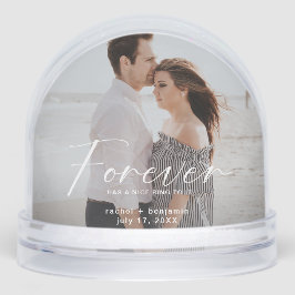 Forever has a nice ring Photo Engagement Modern  Schneekugeln