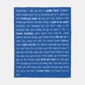 Forever has no end fleecedecke (Vorderseite)