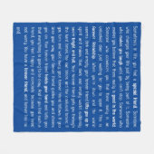 Forever has no end fleecedecke (Vorderseite (Horizontal))