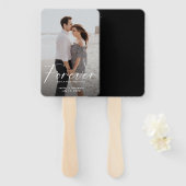 Forever hat ein schönes Ring Foto Verlobung Modern Fächer (Vorne und Hinten)