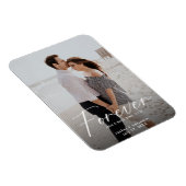 Forever hat ein schönes Ring Foto Verlobung Modern Magnet (Rechte Seite)