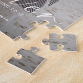 Forever hat eine schöne Ring-Foto-Verlobung Modern Puzzle (Seite)