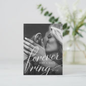Forever hat einen netten Ring | Verlobung Foto Ankündigungspostkarte (Stehend Vorderseite)