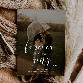 Forever hat einen netten Ring zu ihm Einfach und e Ankündigung