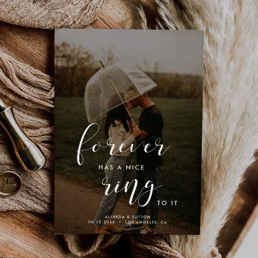 Forever hat einen netten Ring zu ihm Einfach und e Ankündigung