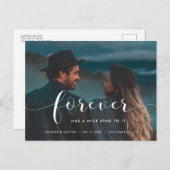 Forever hat einen netten Ring zu ihm Foto Ankündigungspostkarte (Vorne/Hinten)