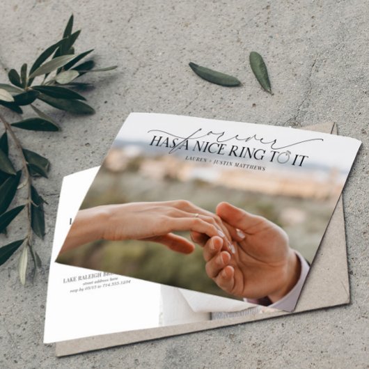 Forever hat einen schönen Ring Elegante 2 Foto Ver Ankündigung