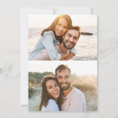 Forever hat einen schönen Ring Quote 3 Foto Verlob Einladung (Rückseite)