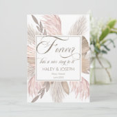 Forever hat einen schönen Ring zu ihm Foto Verlobu Ankündigung (Stehend Vorderseite)