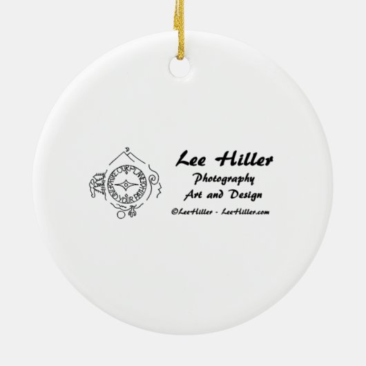 Forever Hearts Gold bearbeitbare Hintergrundfarben Keramikornament (Hinten)