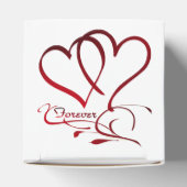 Forever Hearts Red on White Geschenkschachtel (Oben)