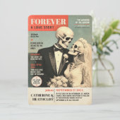 FOREVER Hochzeitsgazette Einladung (Stehend Vorderseite)