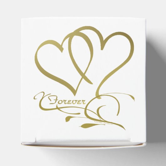 Forever Hört Gold auf Weiß Geschenkschachtel (Oben)