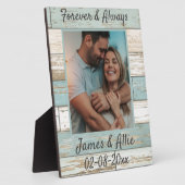 Forever & immer Jubiläum Valentines Gift Plaqu Fotoplatte (Seite)