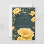 Forever in Bloom Buttercup Hochzeit Einladung (Vorderseite)