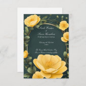 Forever in Bloom Buttercup Hochzeit Einladung (Vorne/Hinten)
