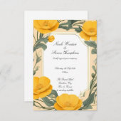 Forever in Bloom Buttercup Hochzeit Einladung (Vorne/Hinten)