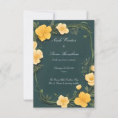 Forever in Bloom Buttercup Hochzeit Einladung (Vorderseite)