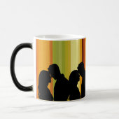 Forever in der Liebe: Romantische Couple Silhouett Verwandlungstasse (Links)