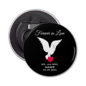Forever in Liebe Button Flaschenöffner (Vorderseite)