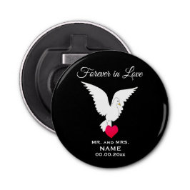 Forever in Liebe Button Flaschenöffner