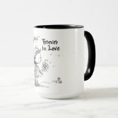 "Forever in Liebe" Daisy Sketch Tasse (VorderseiteRechts)