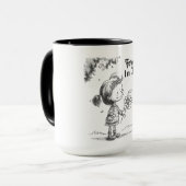 "Forever in Liebe" Daisy Sketch Tasse (Vorderseite Links)