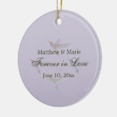 Forever in Liebe Hummingbird Theme Keramik Ornament (Links)