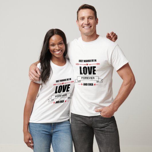 "Forever in Liebe" - Valentinstag T - Shirt (Unisex)