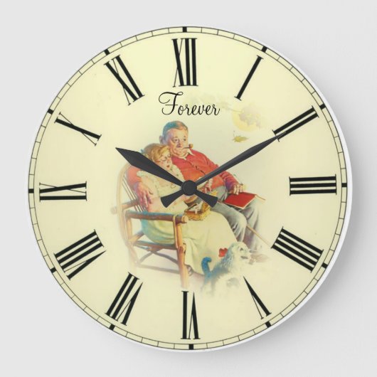 Forever in love große wanduhr (Vorderseite)