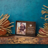 Forever in My Heart Foto & Name Dog/Cat Memorial Fotoplatte (Seite)