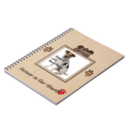 Forever in Our Heart Pet Loss - Dog Notebook Notizblock (Linke Seite)