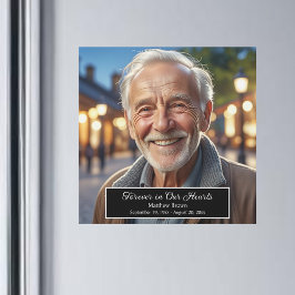 Forever in Our Hearts 1 Special Photo Keepsake Magnetkarte