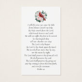 Forever in Our Hearts Cardinal Funeral Prayer Card (Rückseite)