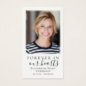 Forever in Our Hearts Cardinal Funeral Prayer Card (Vorderseite)