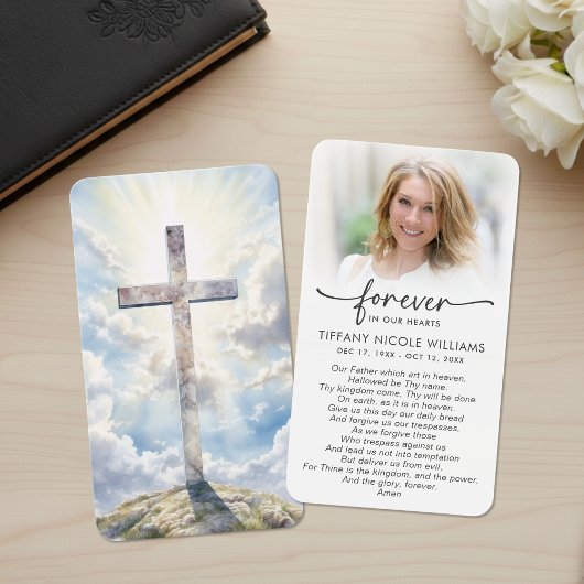 Forever in Our Hearts Christian Prayer Cards