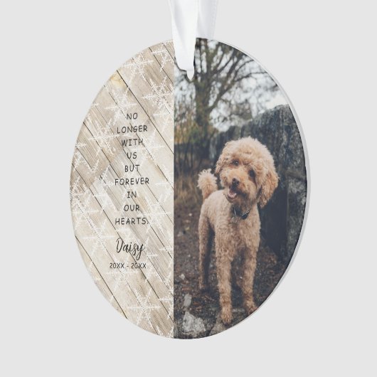 Forever In Our Hearts Christmas Photo Ornament (Vorderseite)