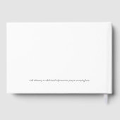 Forever in our Hearts Floral Funeral Memorial Gästebuch (Rückseite)